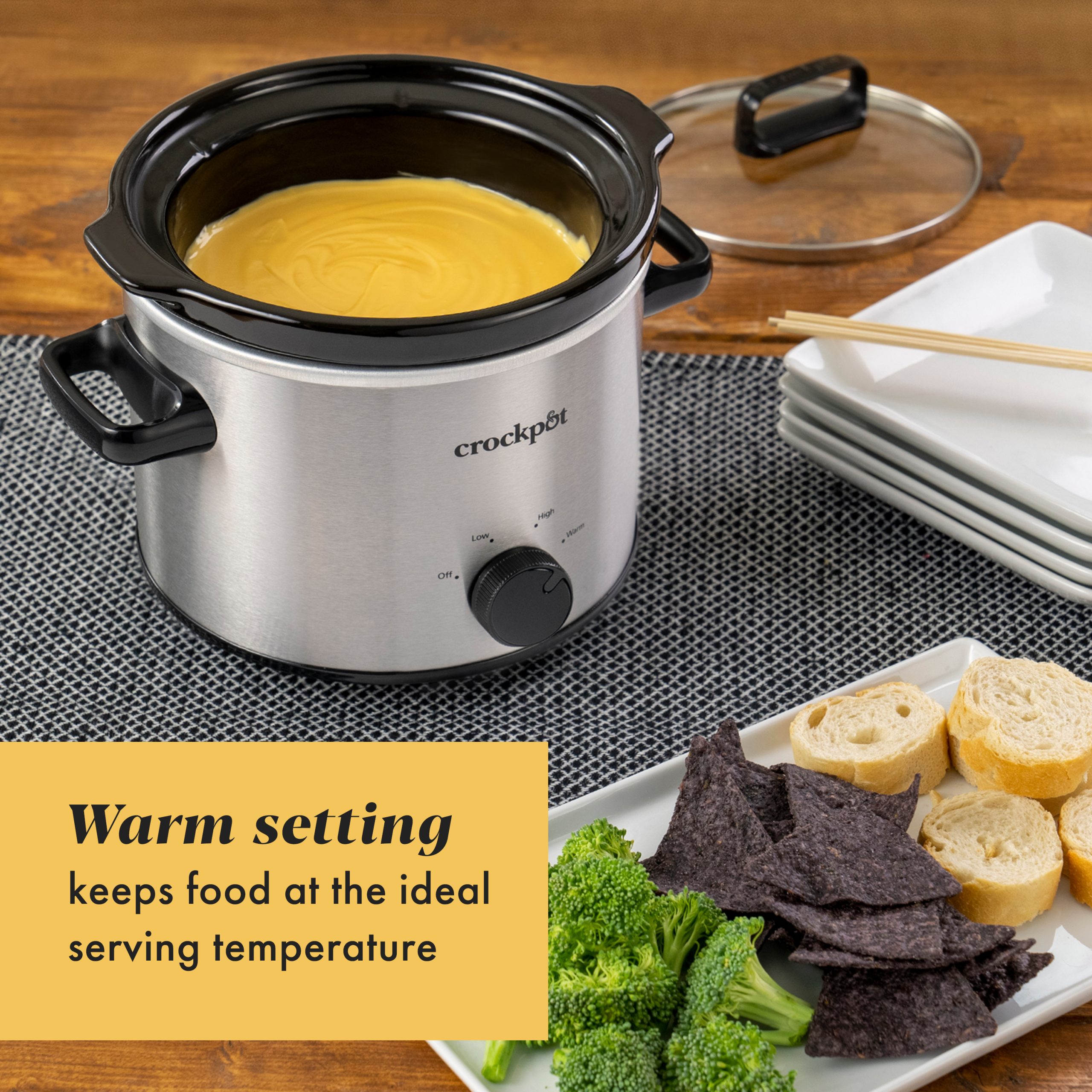 Crock-Pot® 2-Quart Classic Slow Cooker, Small Slow Cooker, Stainless Steel - Image 5