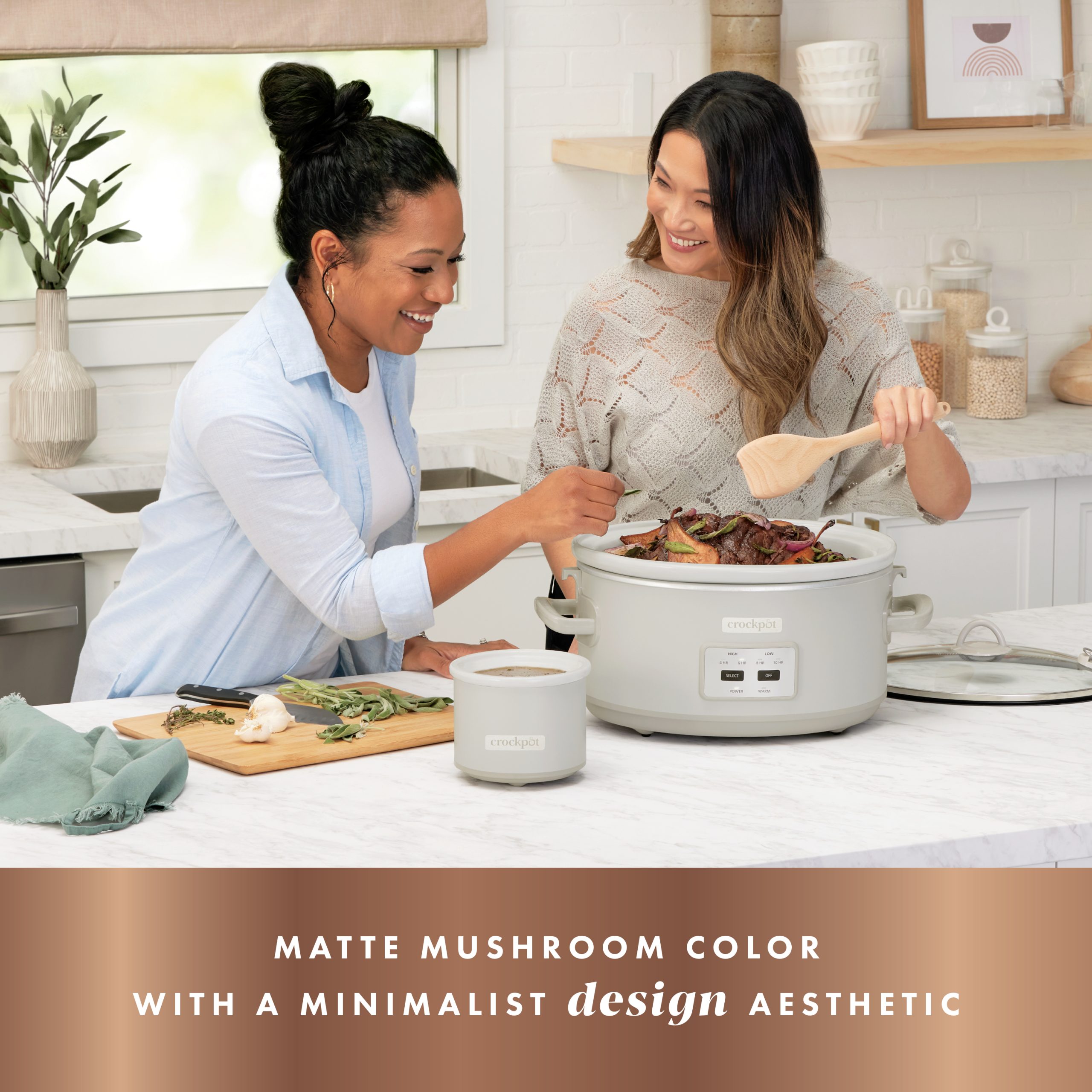 Crock-Pot® 7-Quart Cook & Carry® Slow Cooker, Mushroom - Image 2