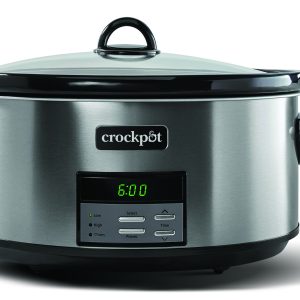 Crock-Pot® Programmable 8-Quart Slow Cooker, Black Stainless Collection
