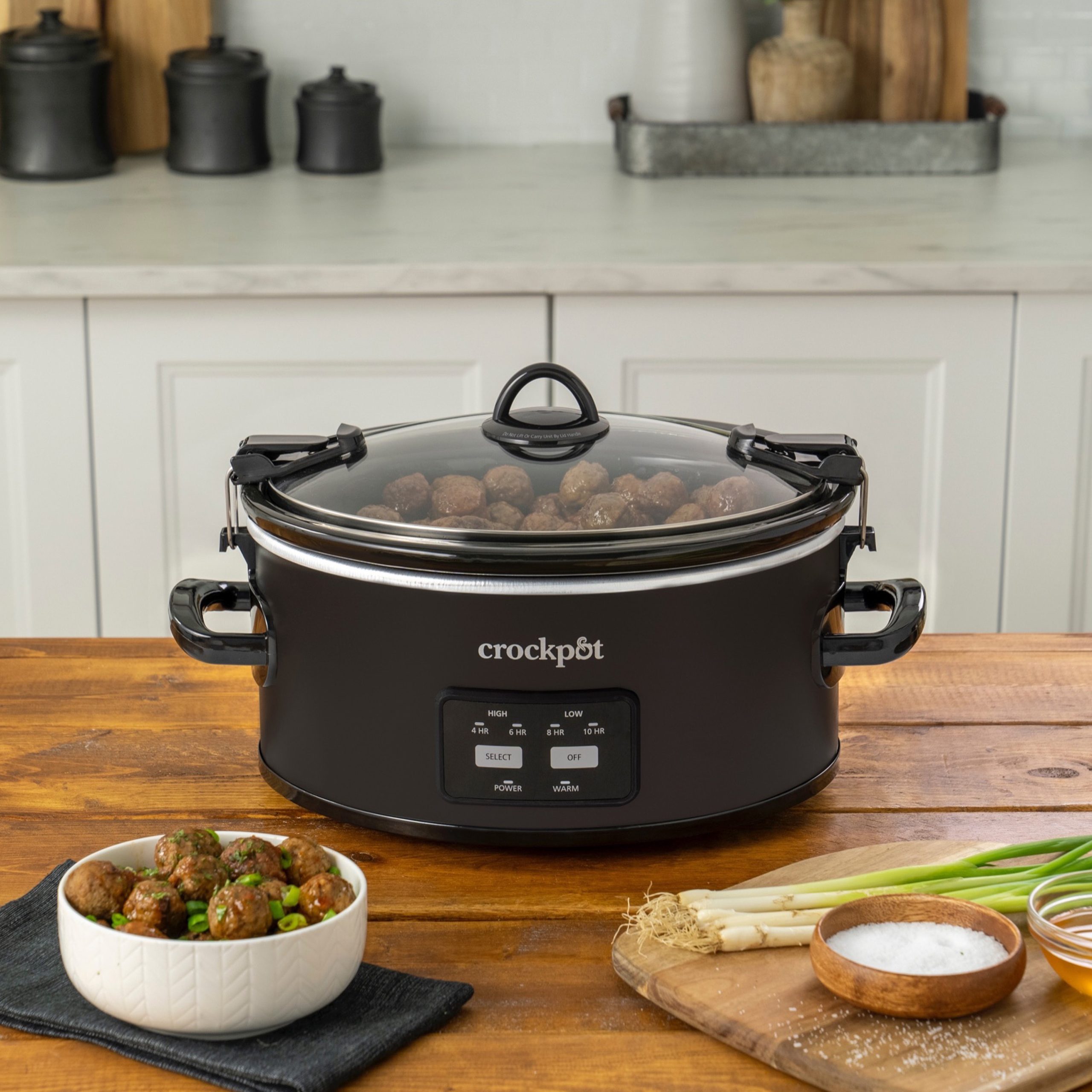 Crock-Pot® One-Touch Control 6-Quart Cook & Carry Slow Cooker, Matte Black - Image 4