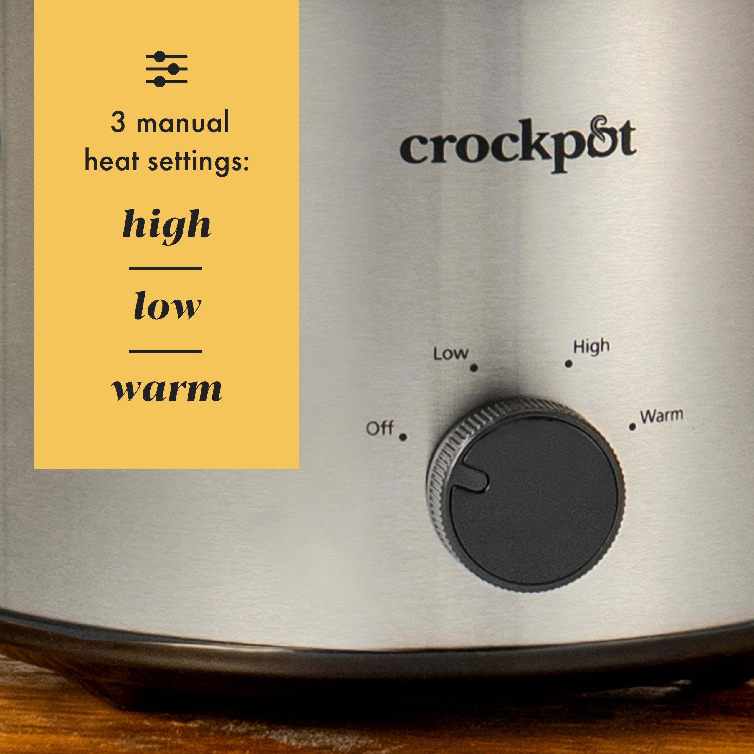 Crock-Pot® 2-Quart Classic Slow Cooker, Small Slow Cooker, Stainless Steel - Image 4