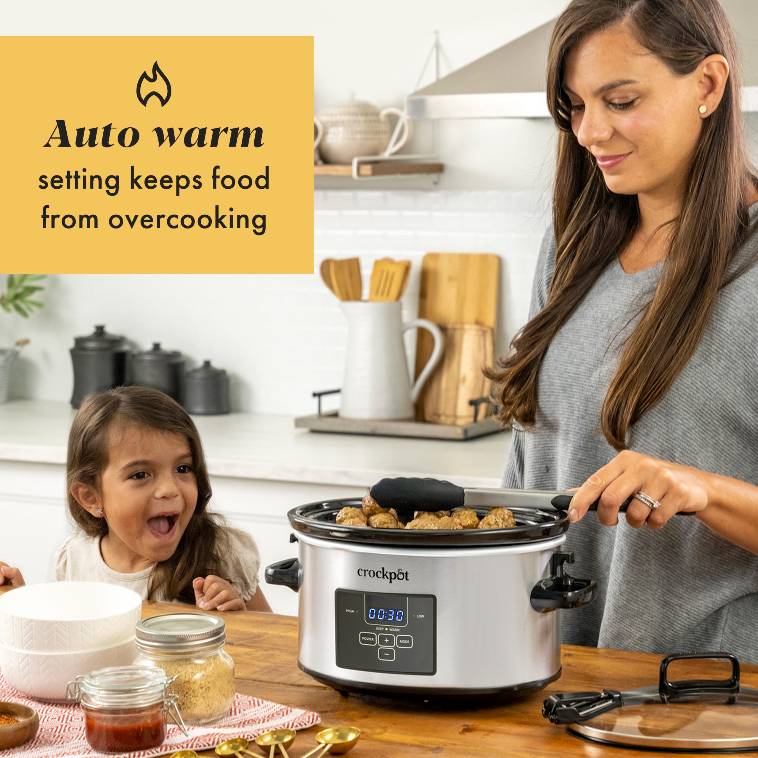 Crock-Pot® Programmable 4-Quart Cook & Carry Slow Cooker, Stainless Steel - Image 5