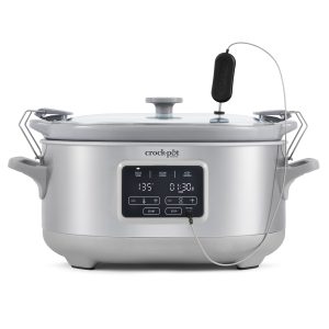 Crock-Pot® Programmable 7-Quart Cook & Carry Slow Cooker with Sous Vide, Stainless Steel