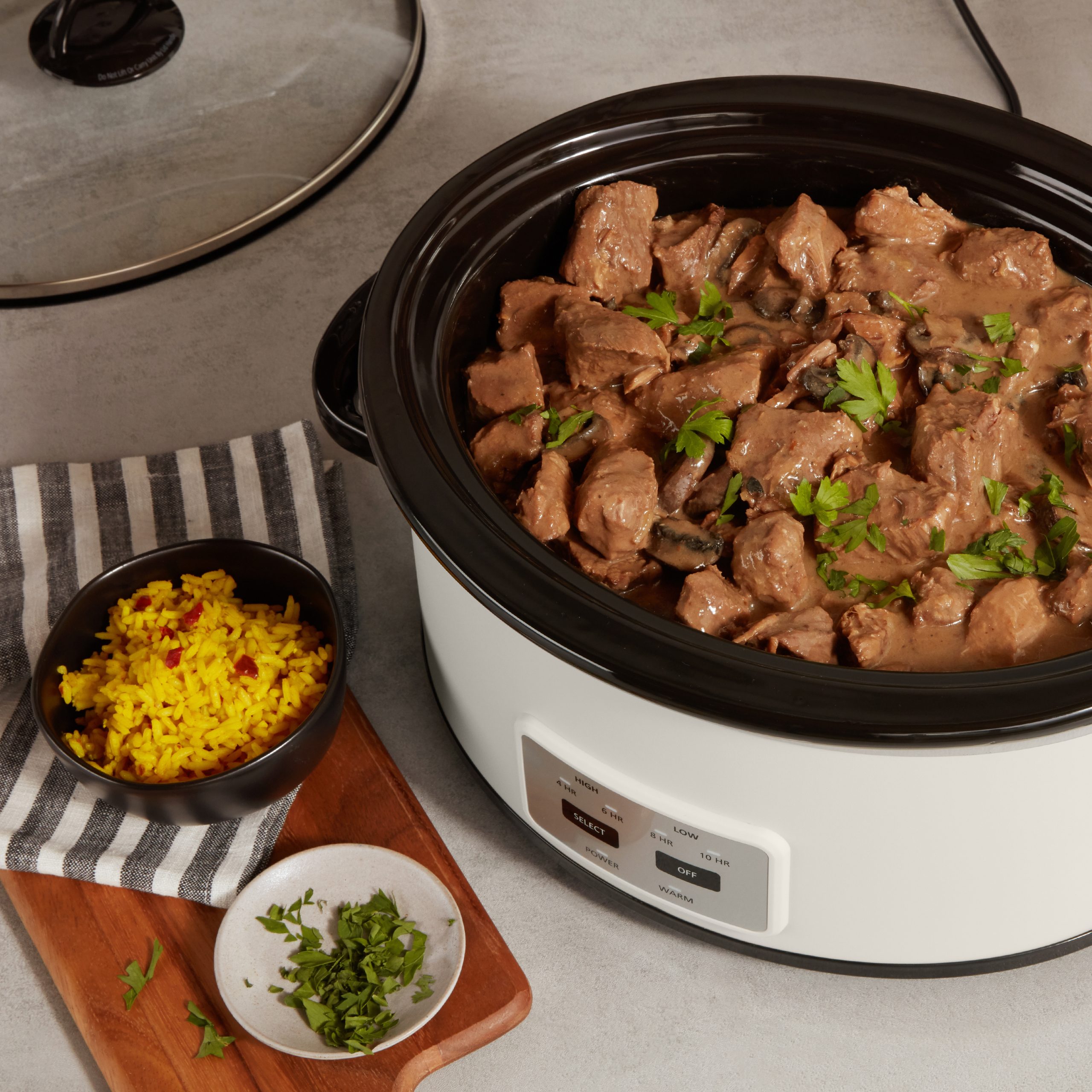 Crock-Pot® Manual 6-Quart Cook & Carry® Slow Cooker, Silver - Image 4