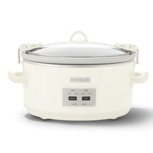 Crock-Pot® 7 Qt. Cook & Carry Programmable Slow Cooker with Carry Bag, Oat Milk Cream