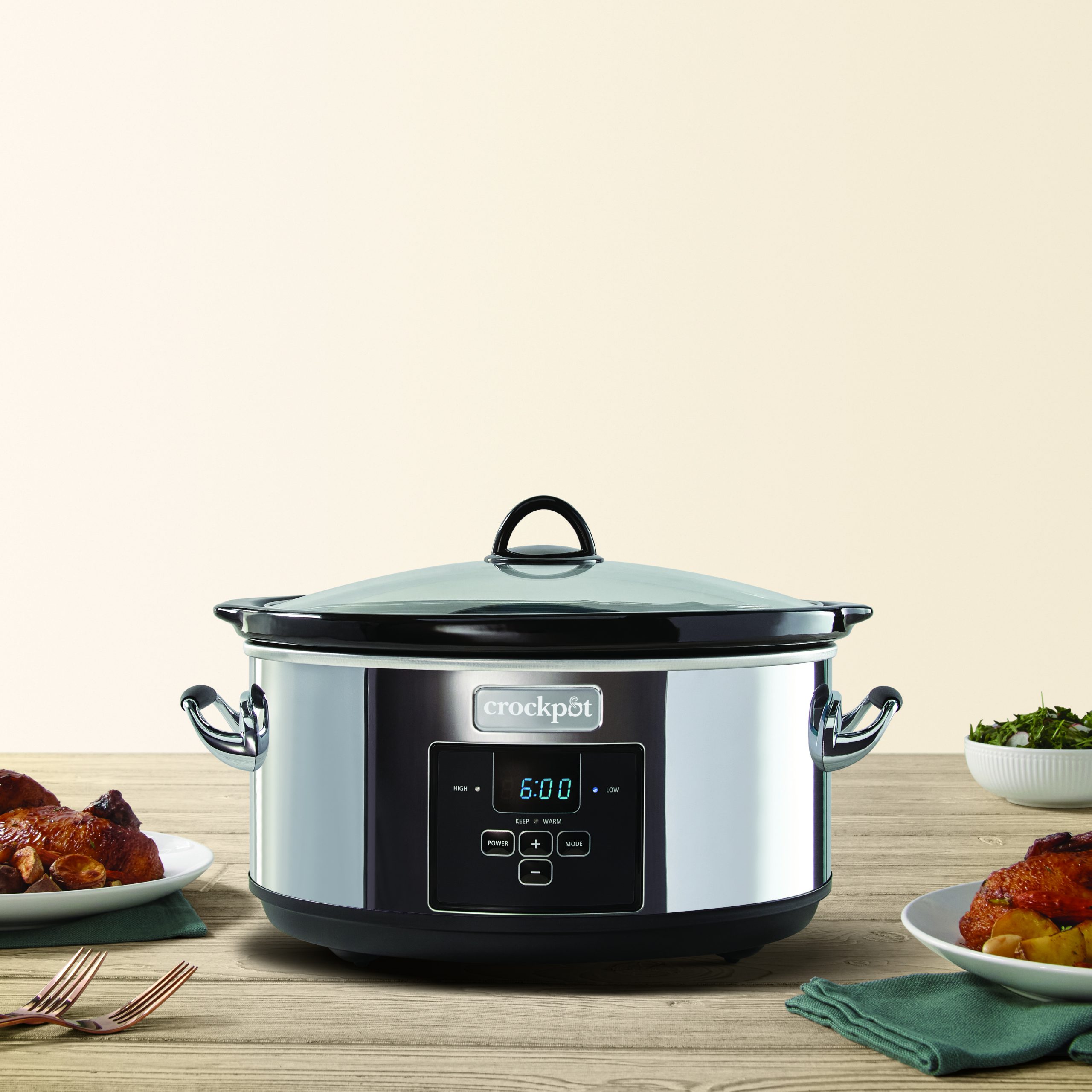 Crock-Pot® Programmable 7-Quart Slow Cooker, Platinum - Image 2