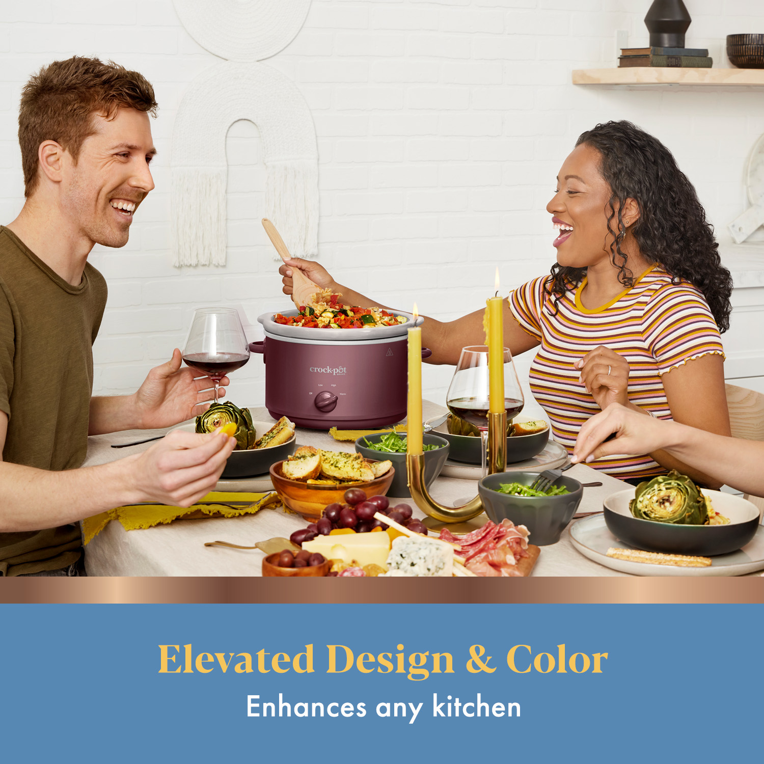Crock-Pot® Design Series 4.5 Qt. Manual Slow Cooker, Lambrusco - Image 2
