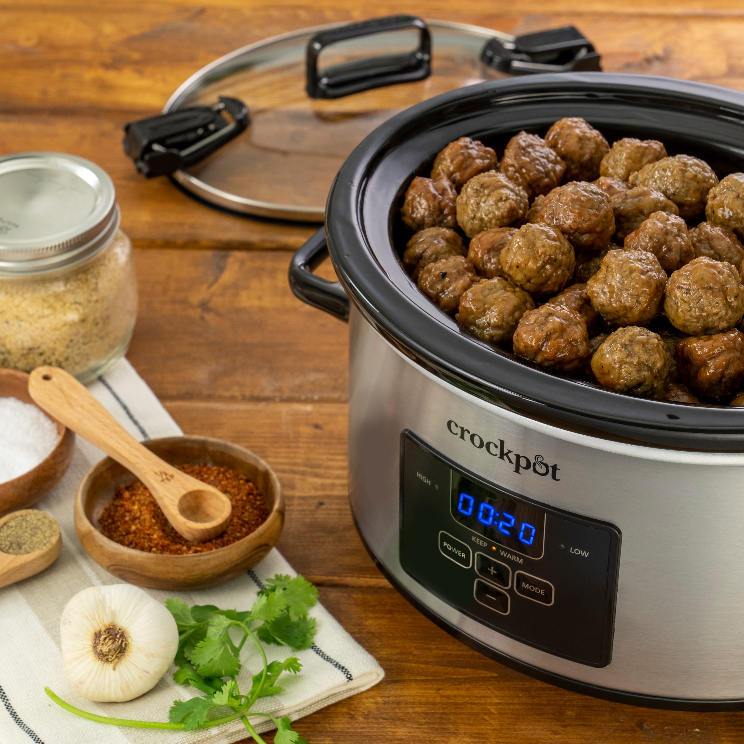 Crock-Pot® Programmable 4-Quart Cook & Carry Slow Cooker, Stainless Steel - Image 6