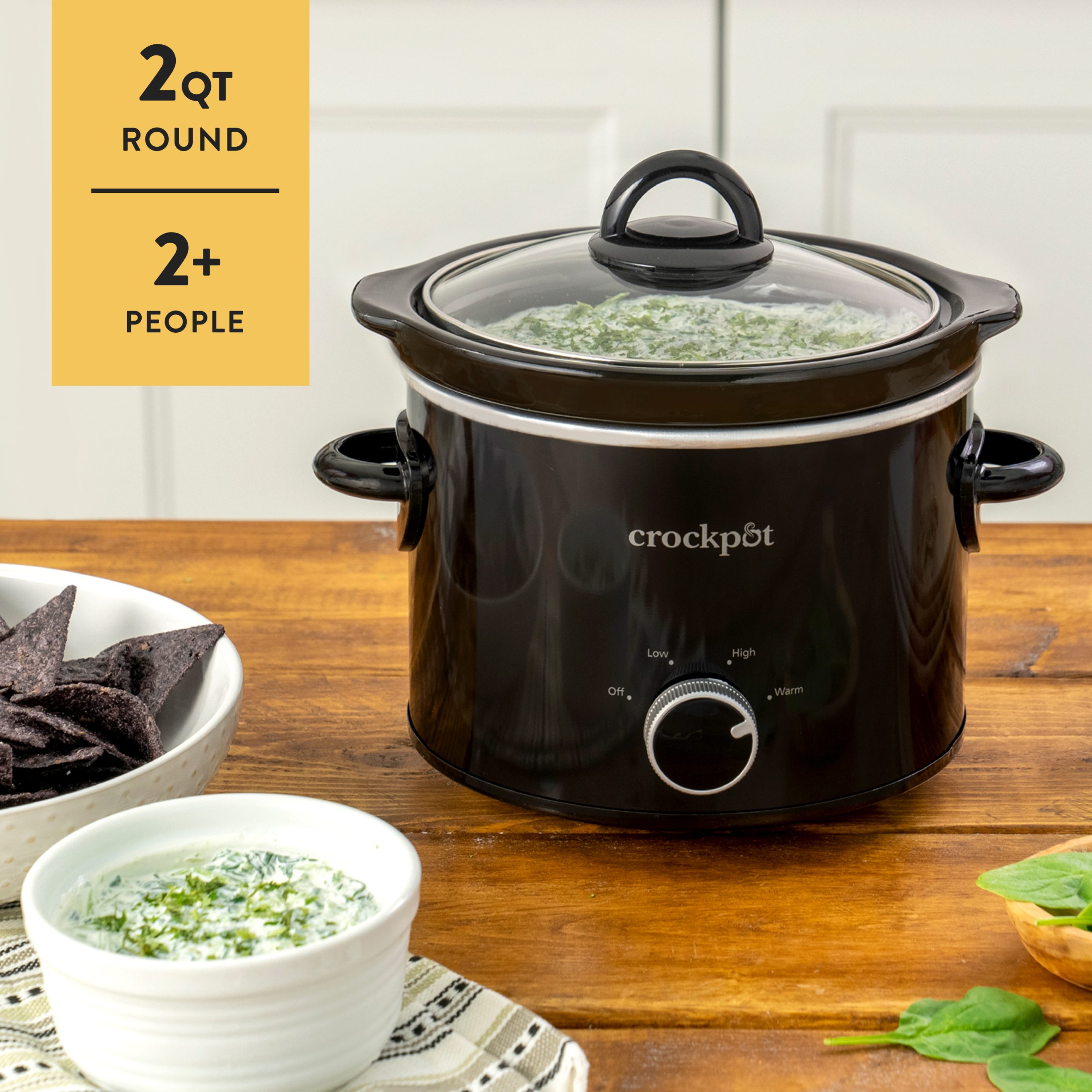 Crock-Pot® 2-Quart Classic Slow Cooker, Small Slow Cooker, Black - Image 2