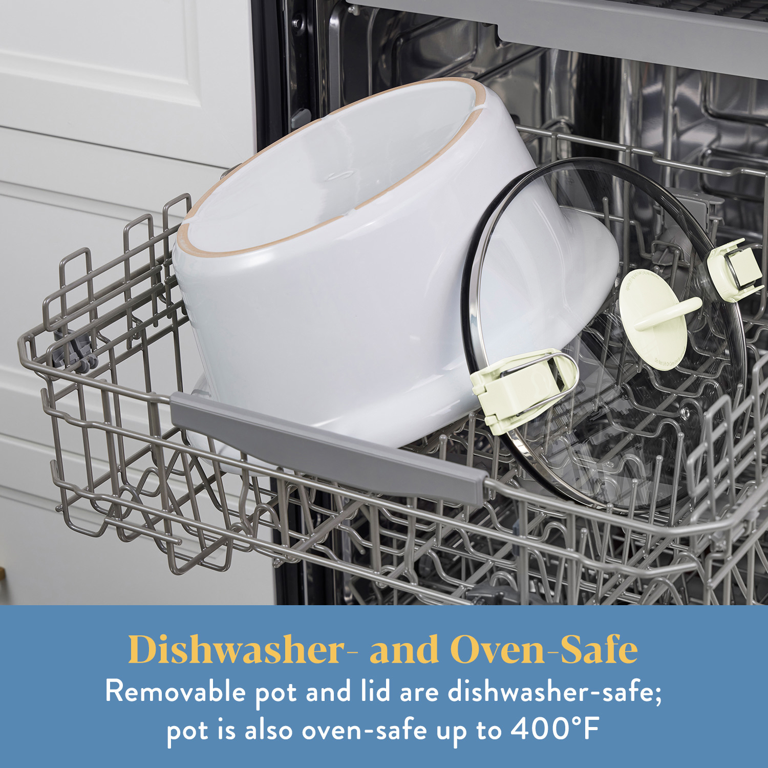 Crock-Pot® 7 Qt. Cook & Carry Programmable Slow Cooker with Carry Bag, Oat Milk Cream - Image 7