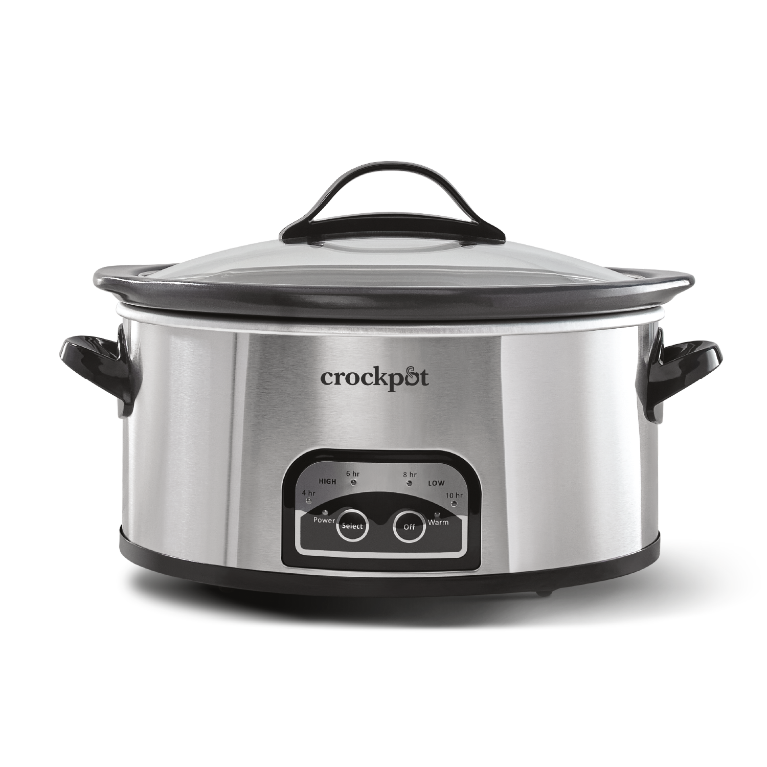 Crock-Pot® One Touch Control 6-Quart Easy-to-Clean Slow Cooker, Stainless Steel