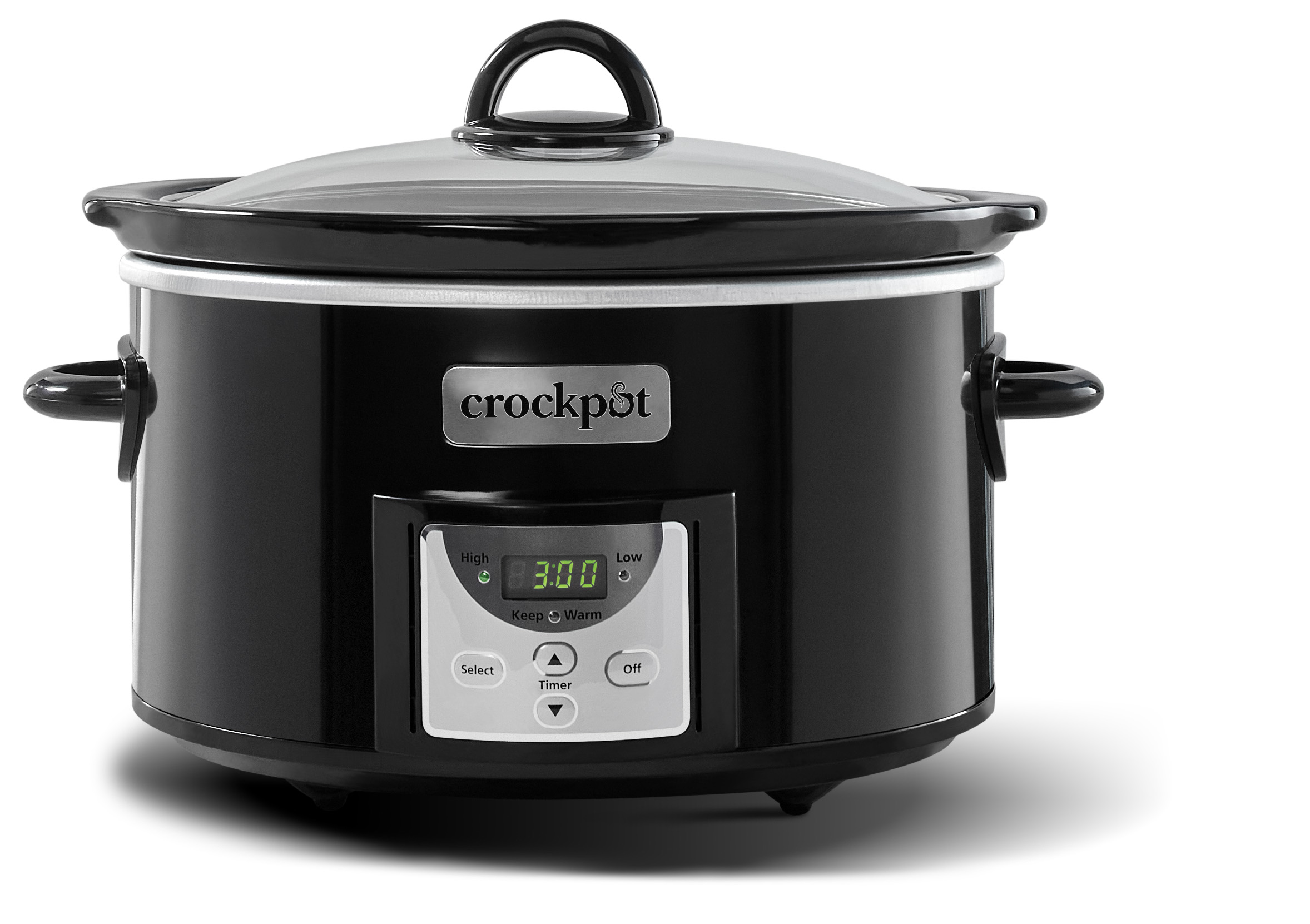Crock-Pot® 4-Quart Digital Countdown Slow Cooker, Black