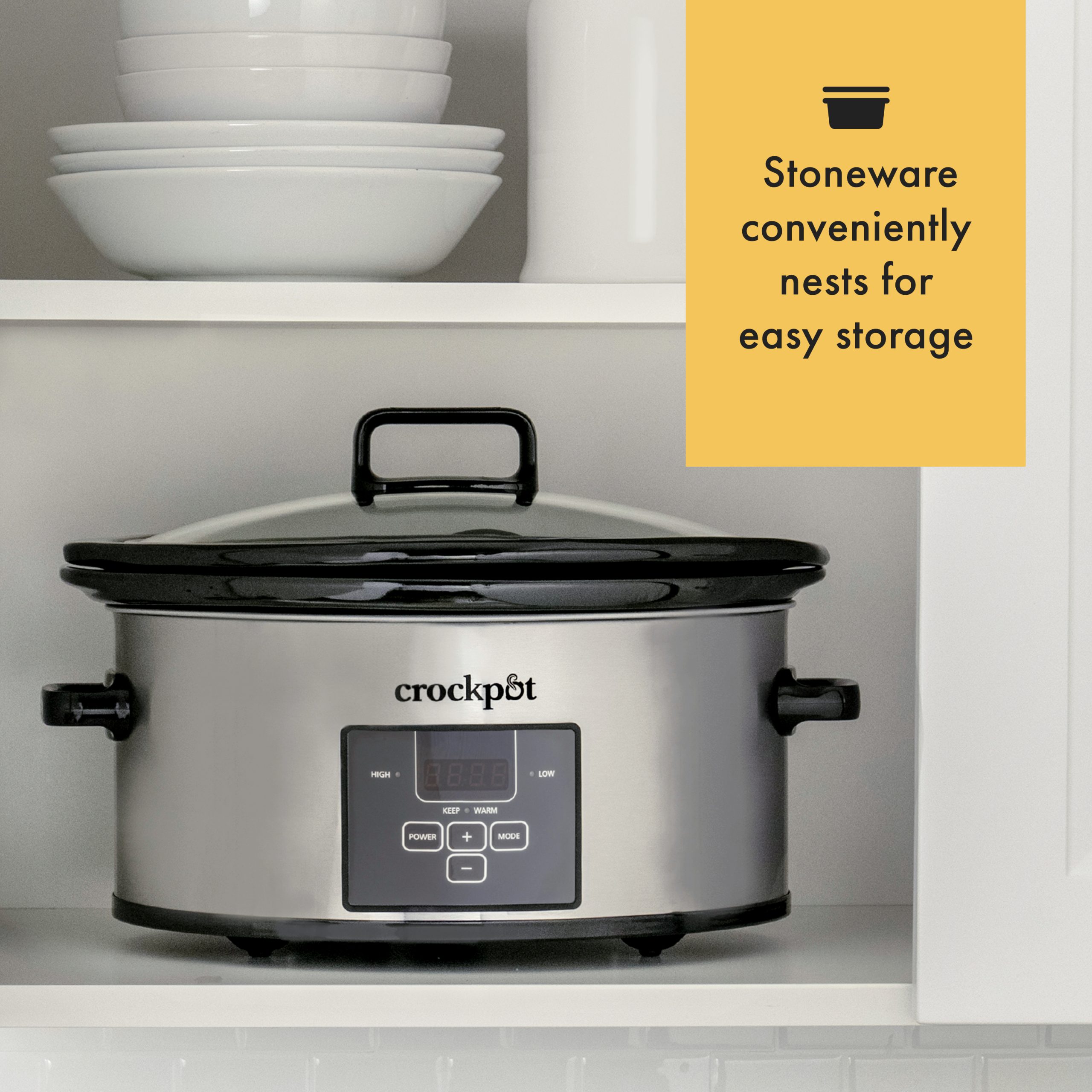 Crock-Pot® Programmable Choose-a-Crock Slow Cooker, Stainless Steel - Image 3