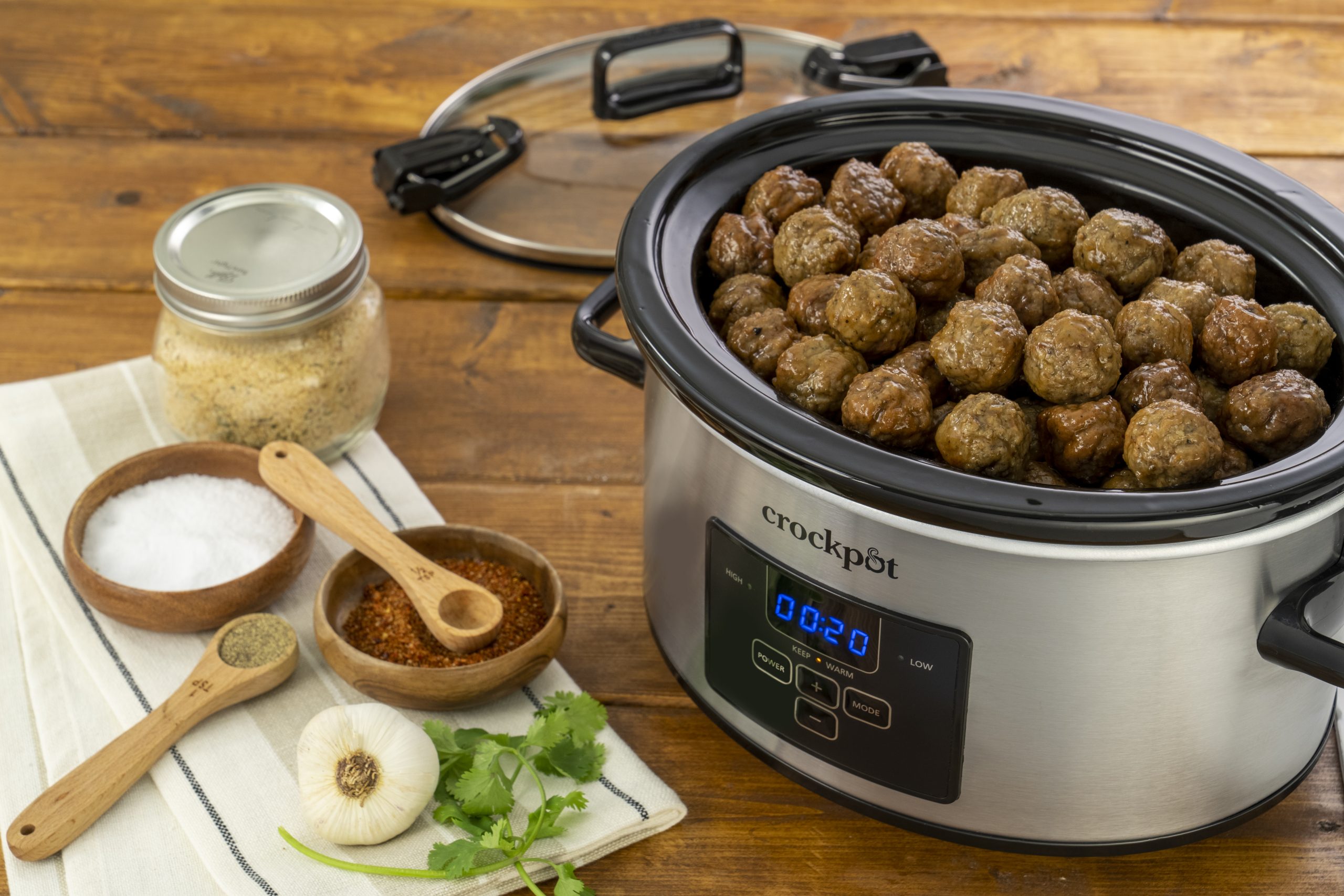 Crock-Pot® Programmable 4-Quart Cook & Carry Slow Cooker, Stainless Steel - Image 4
